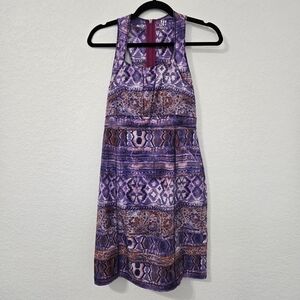 Title Nine 4 Nimblene Trouble‎ Racerback Mini Dress Purple Geometric